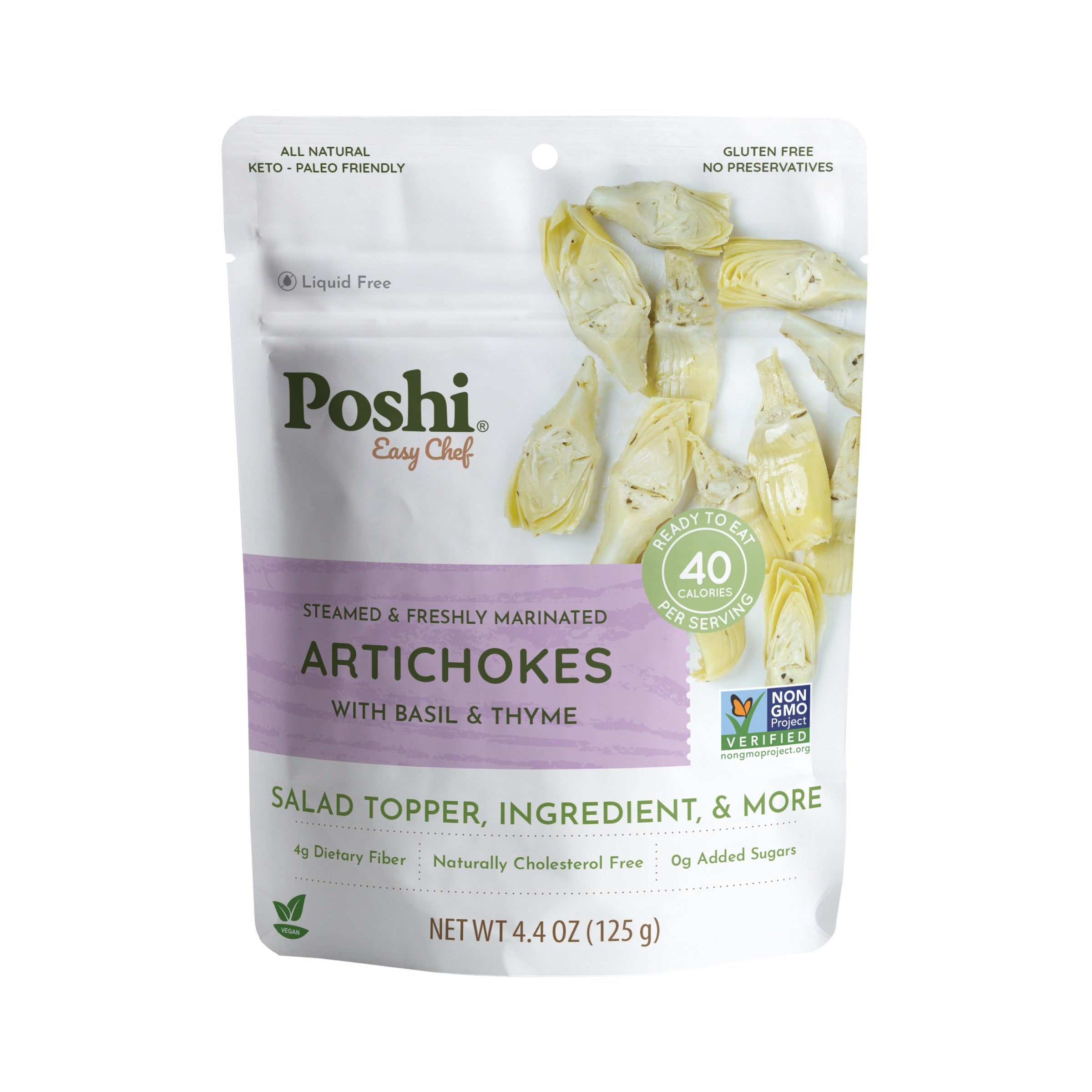 Artichokes With Basil & Thyme | Easy Chef - 10 Pack (4.4 OZ/Pouch