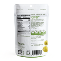 Pitted Green Olives Original Flavor - 10 Snack Packs (3 OZ/Pouch)