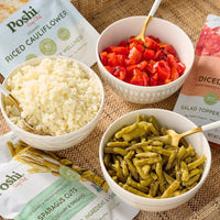 Limited Easy Veggie Side Trio - 6ct Riced Cauliflower, Diced Red Peppers, and Asparagus Cuts