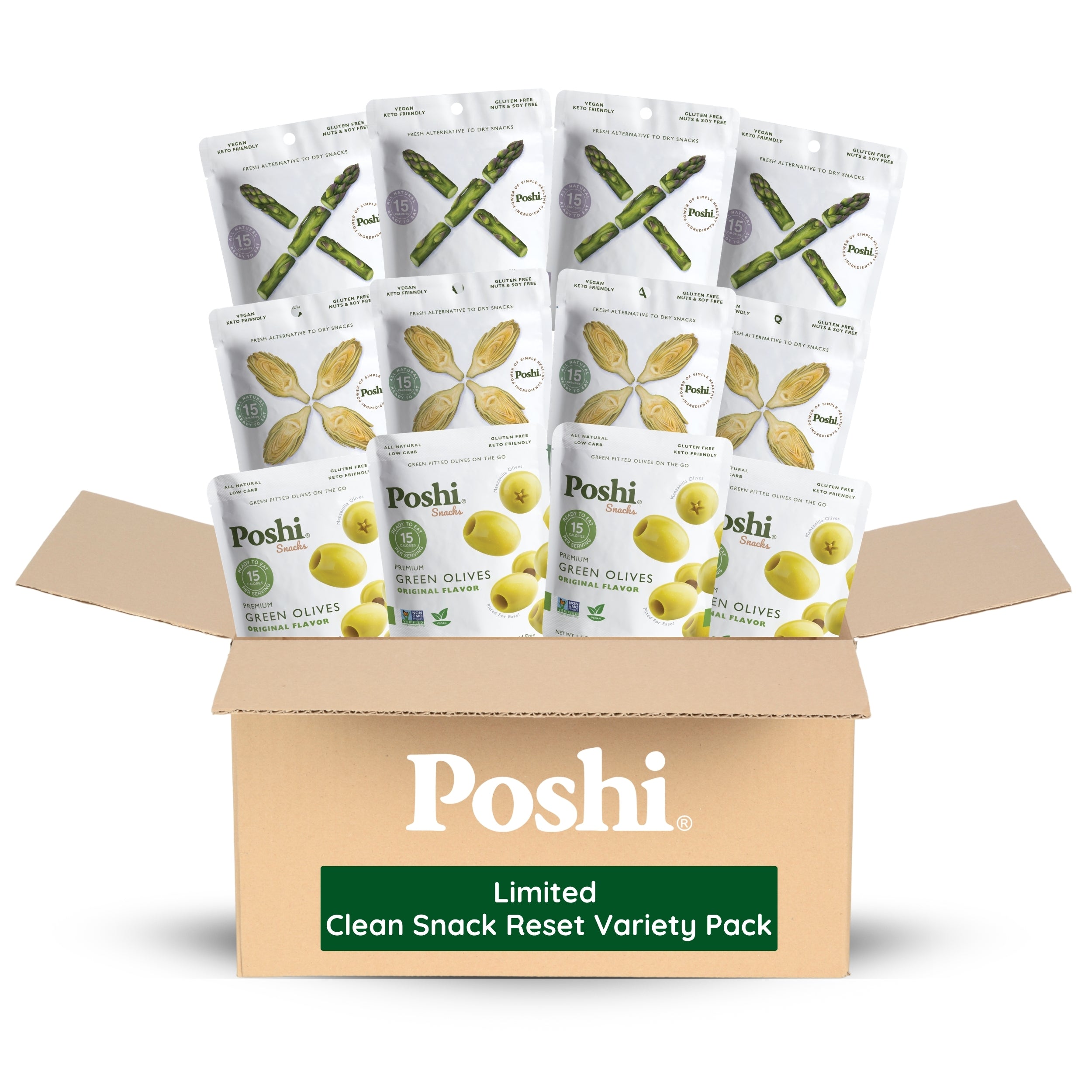 Limited Clean Snack Reset Variety Pack - 12ct Premium Olives