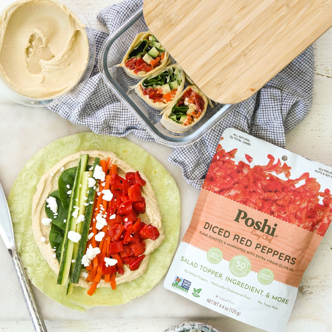 Limited Easy Veggie Side Trio - 6ct Riced Cauliflower, Diced Red Peppers, and Asparagus Cuts