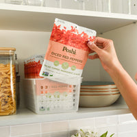 Diced Red Peppers - Flame-Roasted & Marinated with Extra Virgin Olive Oil | Easy Chef - 10 Pack (4.4 OZ/Pouch)