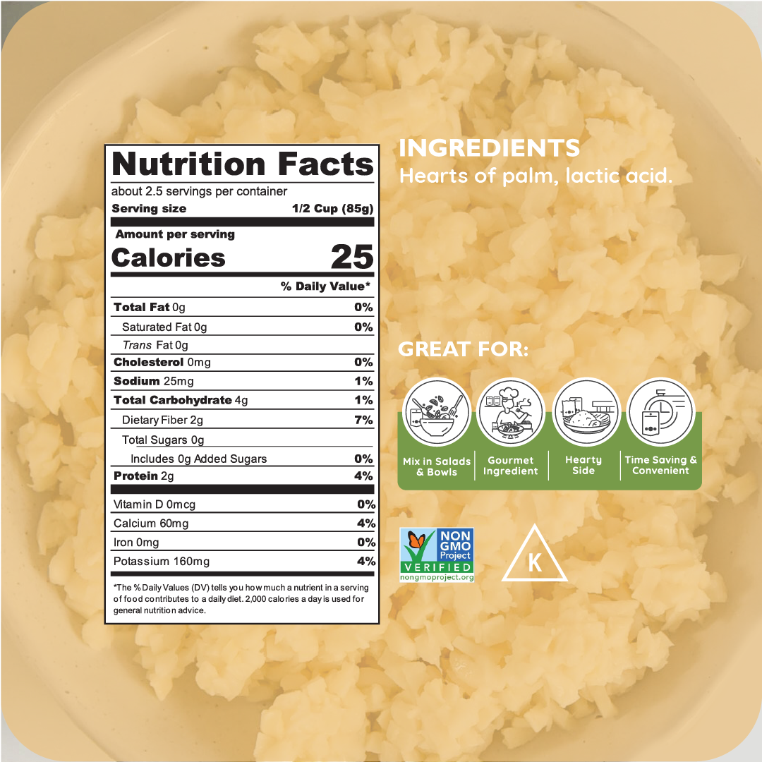 Limited Easy Chef Meal Starter Duo - 6ct Riced Hearts of Palm & Artichoke Asparagus Salad
