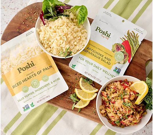 Limited Easy Chef Meal Starter Duo - 6ct Riced Hearts of Palm & Artichoke Asparagus Salad