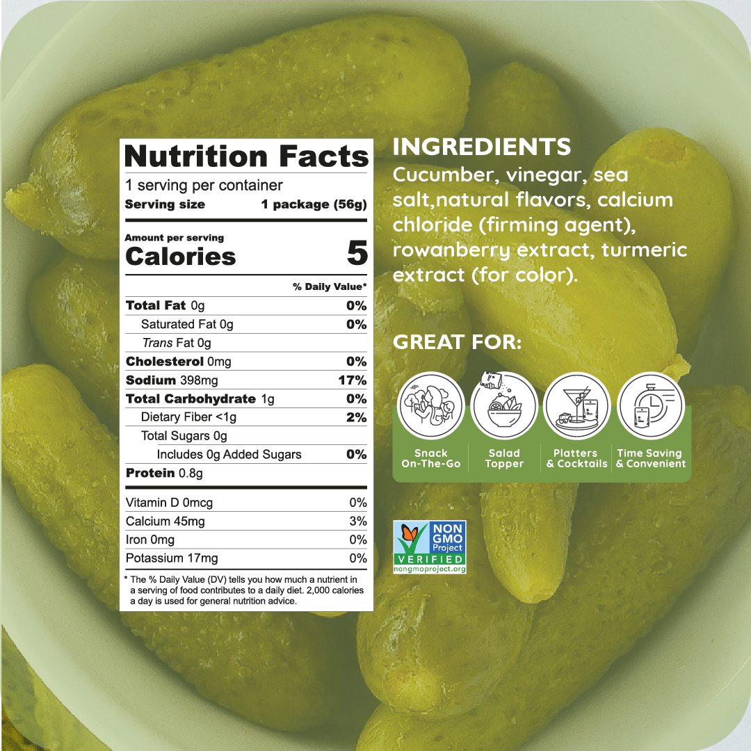 Limited Savory Snack Duo - 12ct Premium Petite Dill Pickles & Pitted Green Olives