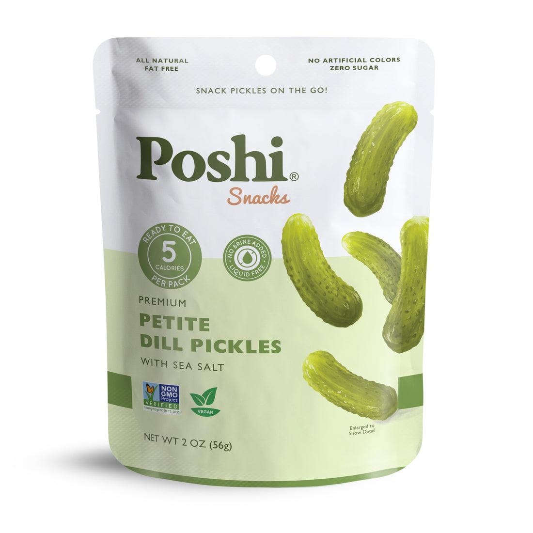 Petite Dill Pickles - 10 Snack Packs (2 OZ/Pouch)