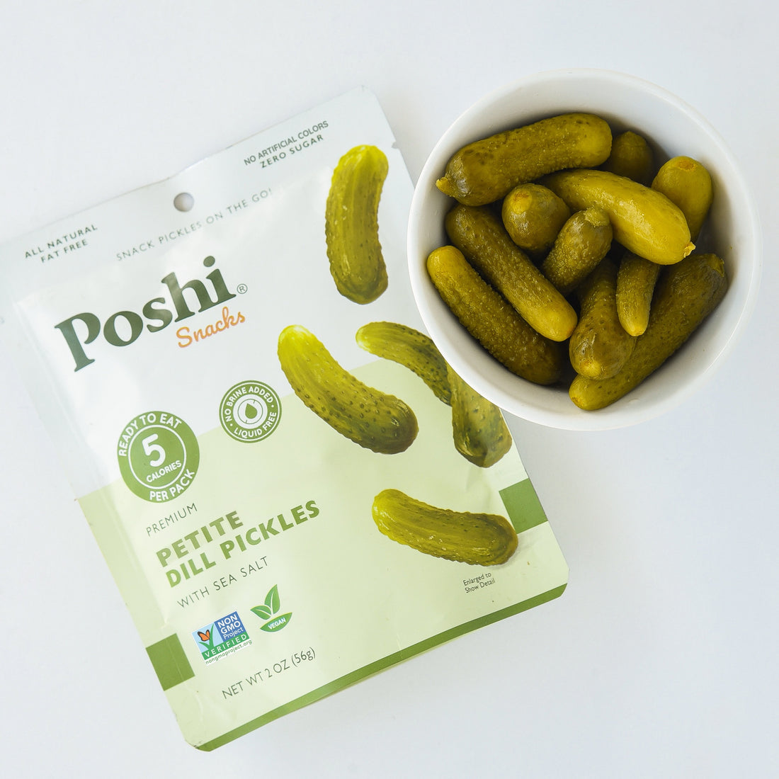 Petite Dill Pickles - 10 Snack Packs (2 OZ/Pouch)