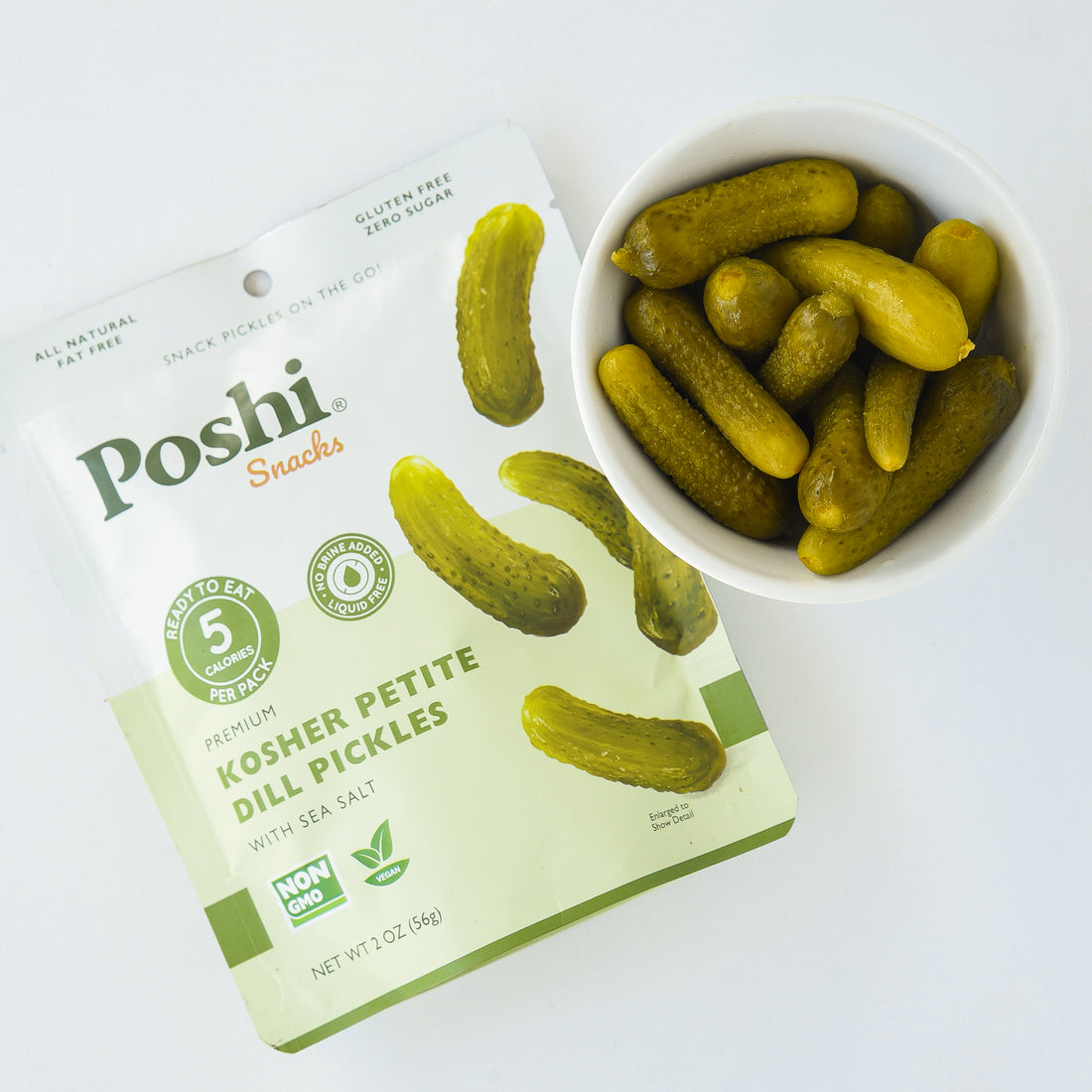Kosher Petite Dill Pickle - 10 Snack Packs (2 OZ/Pouch)