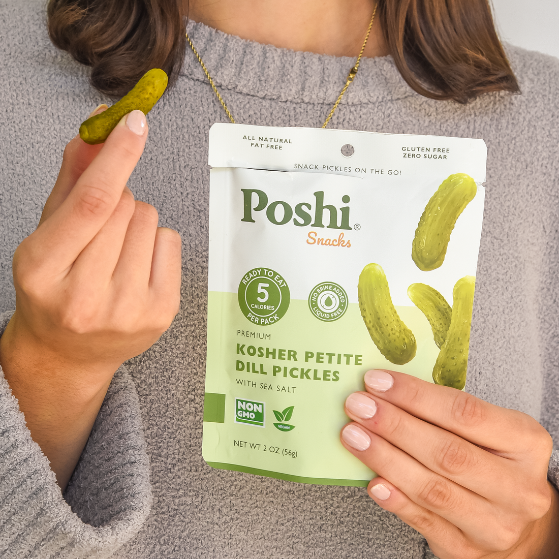 Kosher Petite Dill Pickle - 10 Snack Packs (2 OZ/Pouch)