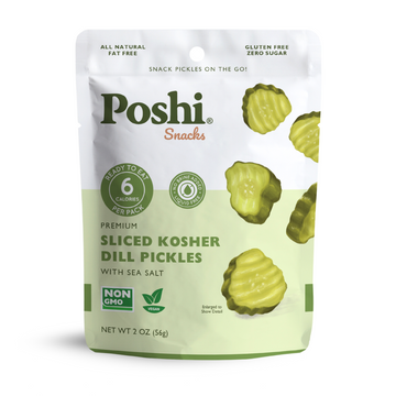 Sliced Kosher Dill Pickle - 10 Snack Packs (2 OZ/Pouch)