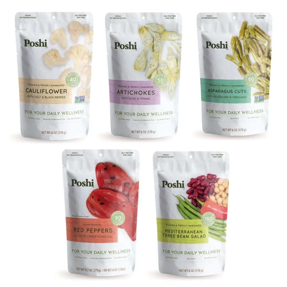 Poshi Easy Chef Sampler Variety Pack - 5 Pack (6 OZ - 8OZ/Pouch)