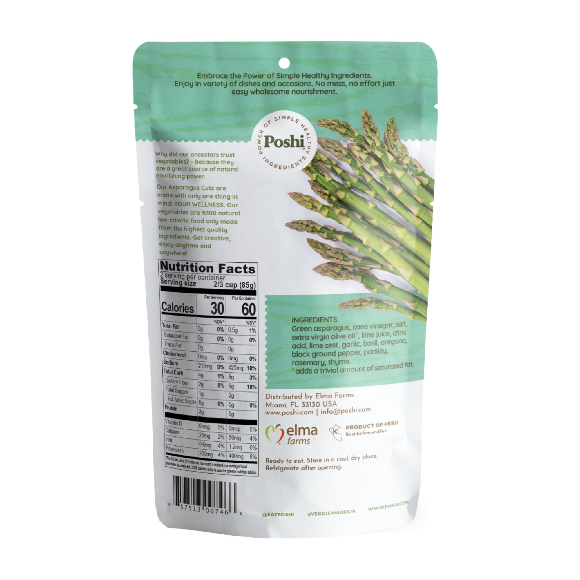 Asparagus With Rosemary & Oregano Easy Chef 10 Pack (6 OZ/Pouch