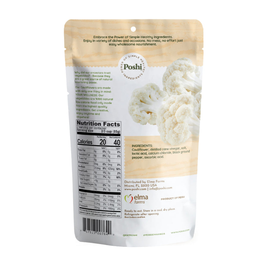 Cauliflower With Salt & Black Pepper | Easy Chef - 10 Pack (6oz/Pouch)