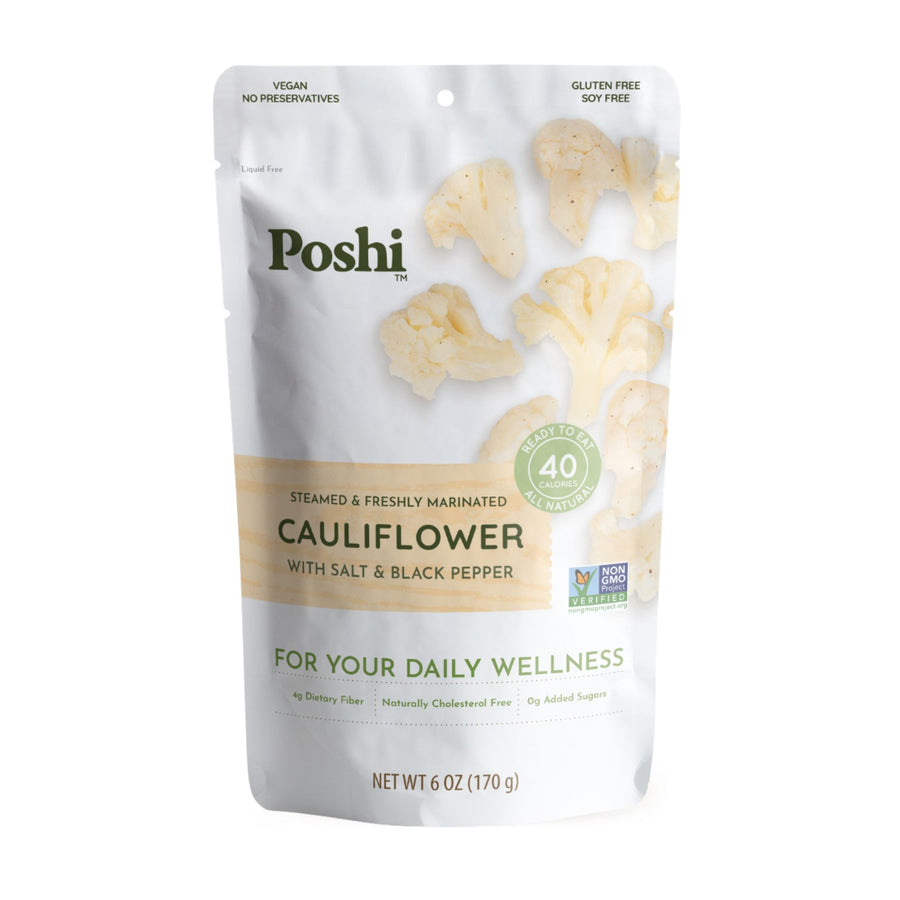 Cauliflower With Salt & Black Pepper | Easy Chef - 10 Pack (6oz/Pouch)